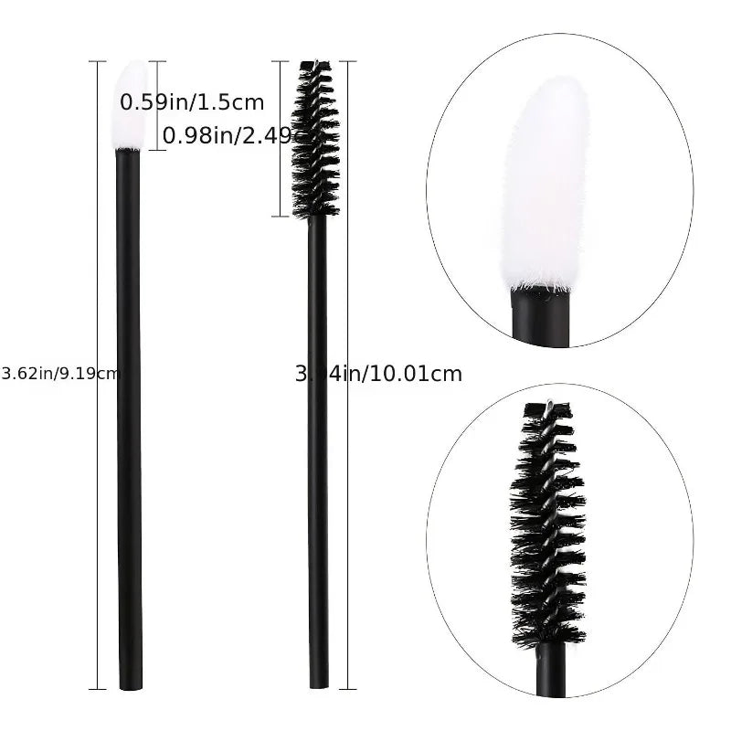 100pcs make up kit Mascara Wands Lip Brushes Disposable