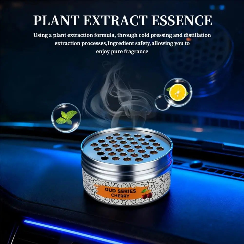 high-end car air freshener featuring plant extract essence for pure fragrance and a fresh scent in your car.