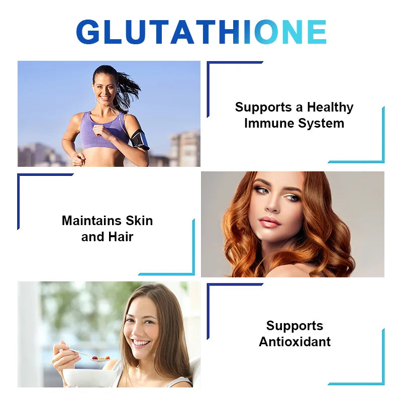 1000 mg Glutathione Supplement Maintains Youthful Supports