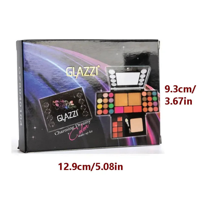 37 Colors Makeup Set Palette Kit Mini Travel Size Eyeshadow Blush Pressed Powder Lipstick Set Korean Cosmetics Women Waterproof