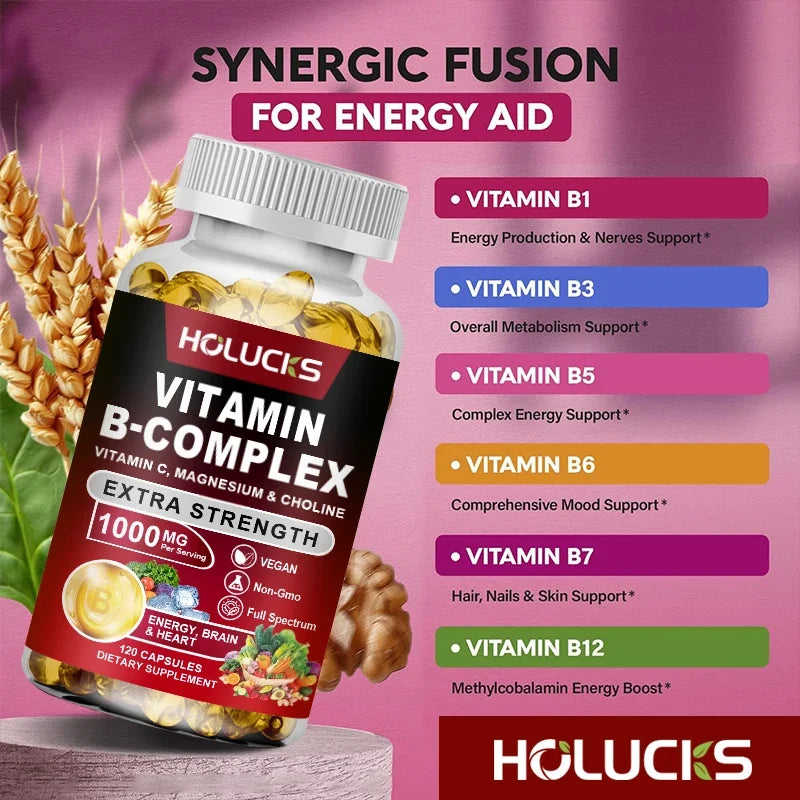 Vitamin B complex supplement with vitamin C