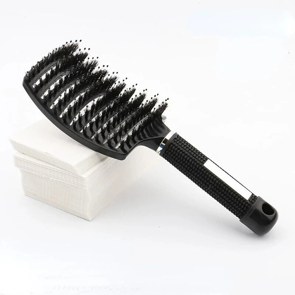 Hair Brush Scalp Massage Comb Hairbrush Boar Bristle Nylon Women