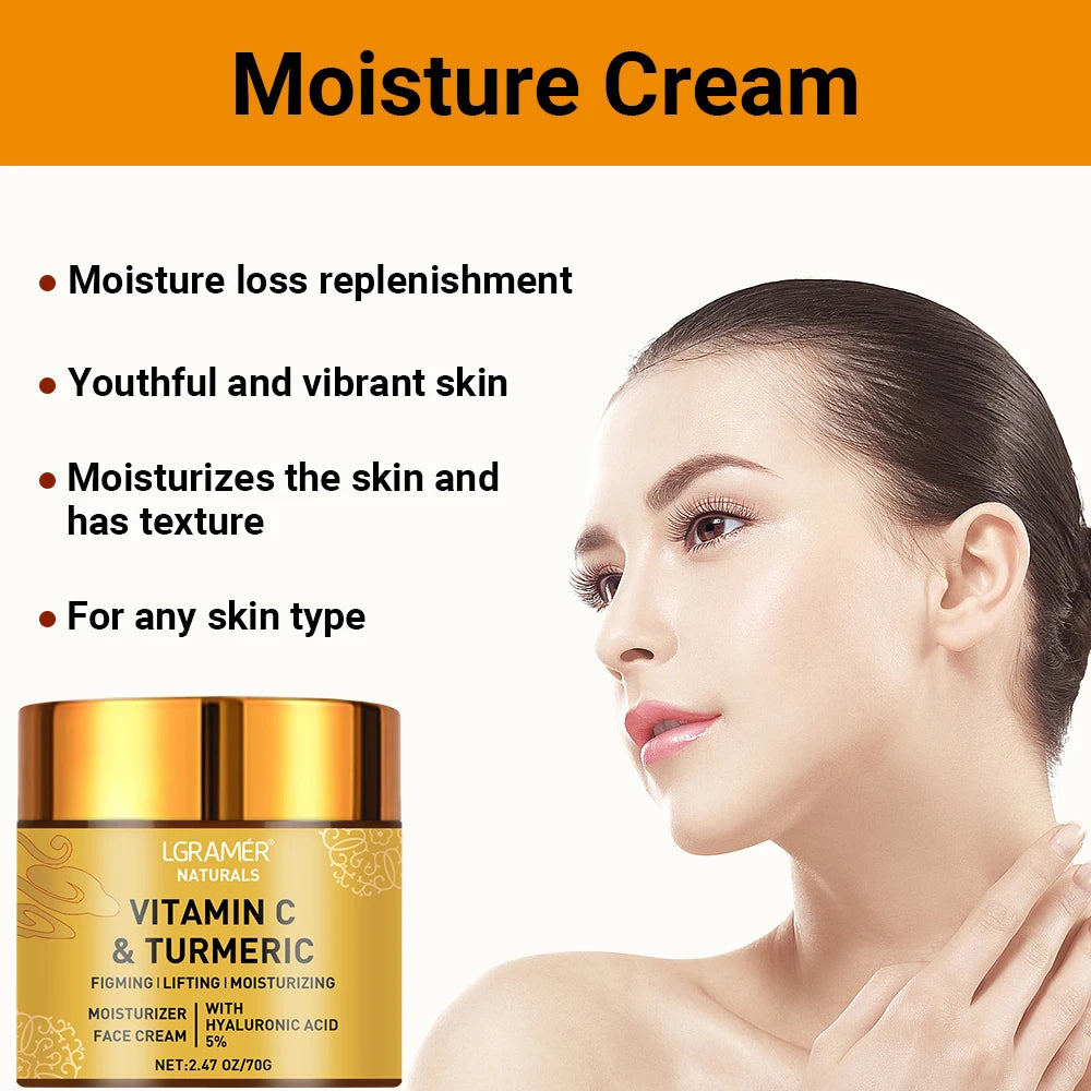 Turmeric Vitamin C cream Retinol Moisturizing Hyaluronic
