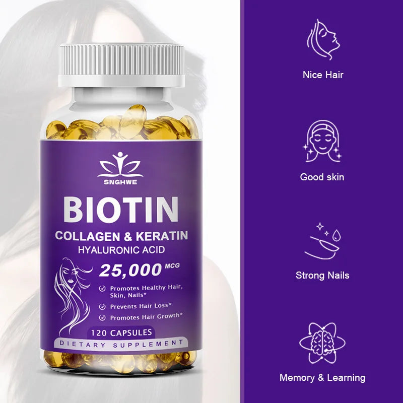 Free Sipping Biotin & Collagen Supplement Skin Beauty Health