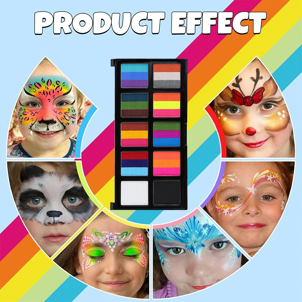 Body Face Painting Kit for Kids Adults10 Color Face Makeup