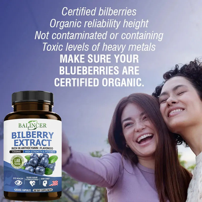 Bilberry Extract Supplements Rich in Antioxidants, Promote