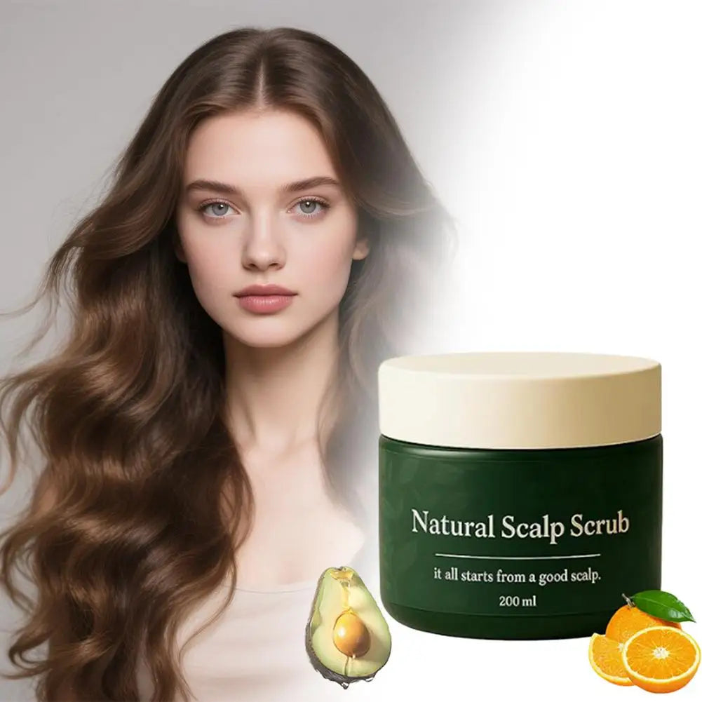 200ml Scalp Scrub Deep Cleansing Hair Care Scrub Exfoliating & Refreshing Nourishing Scalp Scrub Oil Control Remove Dirt