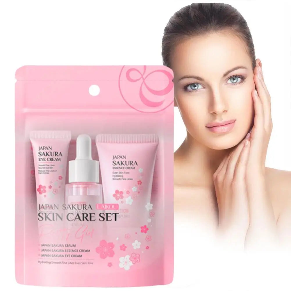Sakura Skin Care Sets & Kits With Cleanser Serum Eye Cream essence Cream