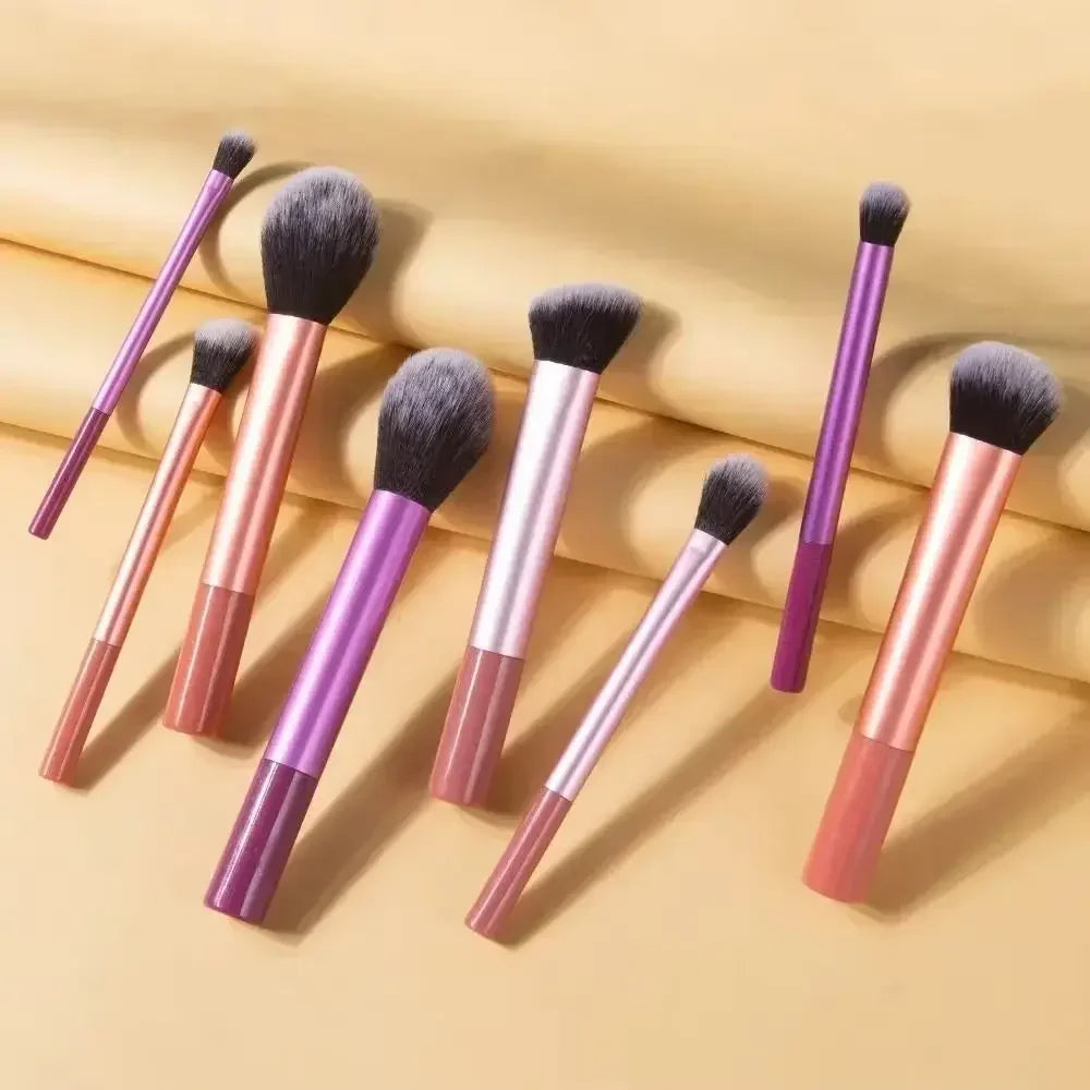 7PcsSet Soft Makeup Brush Kit Synthetic Hair Easy To Clean