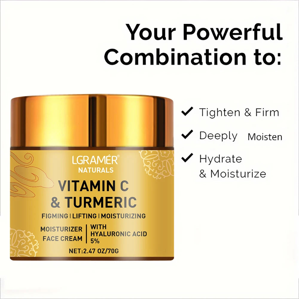Turmeric Vitamin C cream Retinol Moisturizing Hyaluronic
