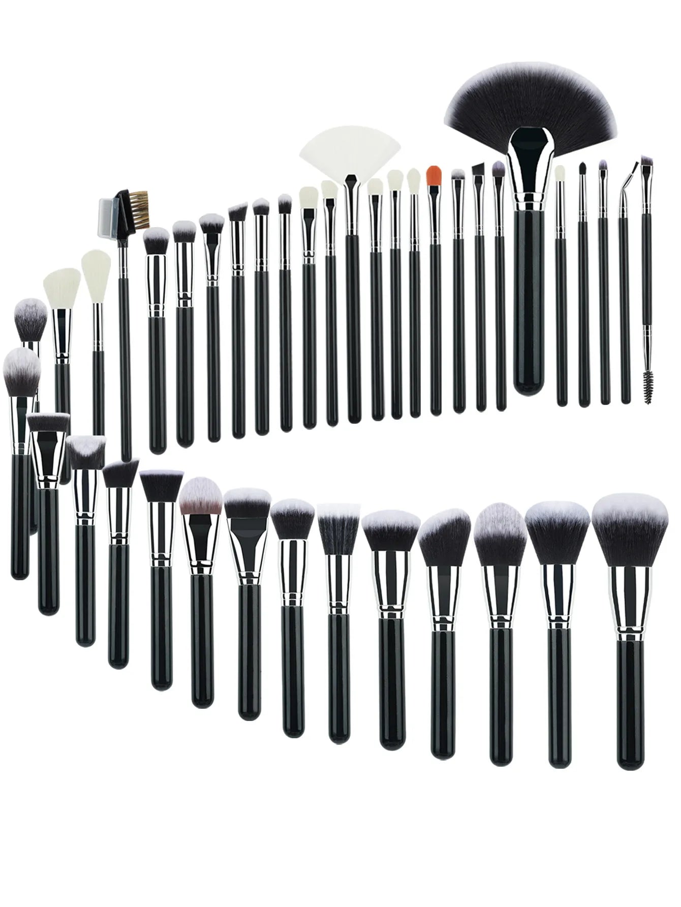 Professional Makeup Brush Set 40Pc Brushes Makeup Kit Synthetic Hair Foundation Power Eyeshadows Blending Beauty Tools