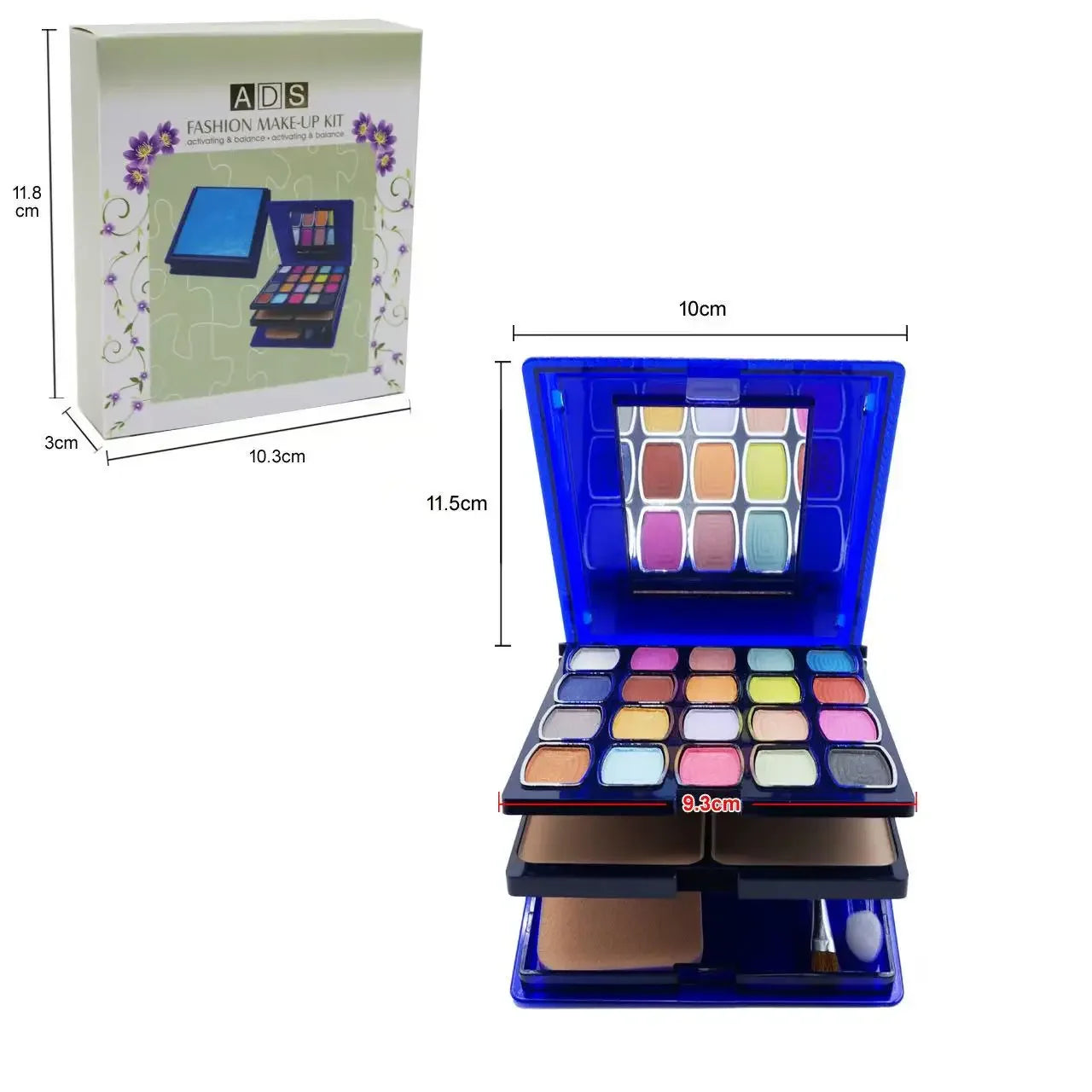 30-color multifunctional makeup palette eyeshadow + blush + powder + lip gloss