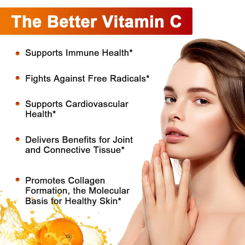 Liposomal Vitamin C Supplement - Easily Absorbed, Fat-Soluble Vitamin C, Antioxidant, Support Immune System, Promote Skin Health