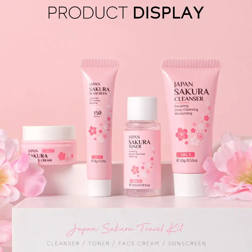 Sakura Skin Care Sets &amp; Kits With Cleanser Serum Eye Cream essence Cream 