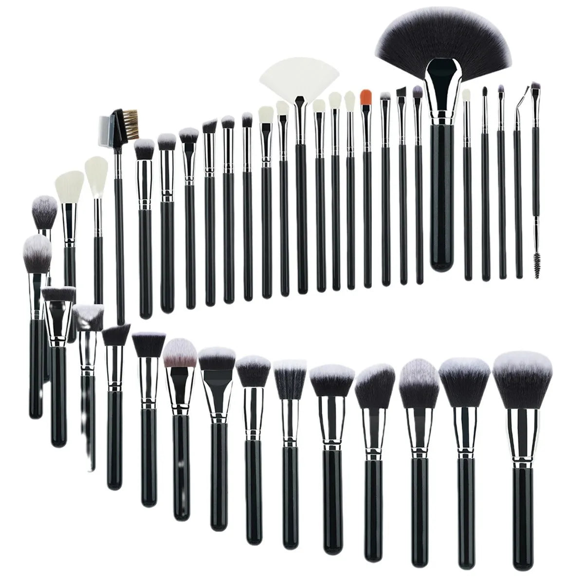 Professional Makeup Brush Set 40Pc Brushes Makeup Kit Synthetic Hair Foundation Power Eyeshadows Blending Beauty Tools