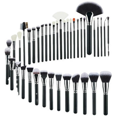 Professional Makeup Brush Set 40Pc Brushes Makeup Kit Synthetic Hair Foundation Power Eyeshadows Blending Beauty Tools