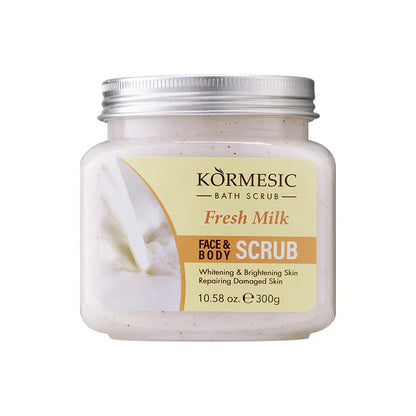 KORMESIC Turmeric Body Scrub Cream Facial Moisturizing Deep Cleansing Milk Rose Gentle Tender Face Exfoliation Skin Care Product