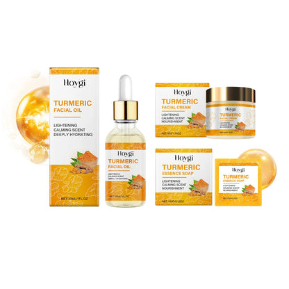Turmeric Skincare Set Body Soap Anti Acne Corrector