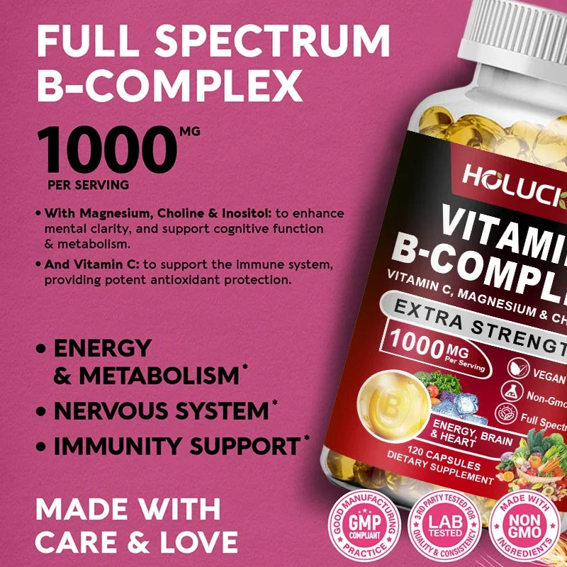 Vitamin B complex supplement with vitamin C