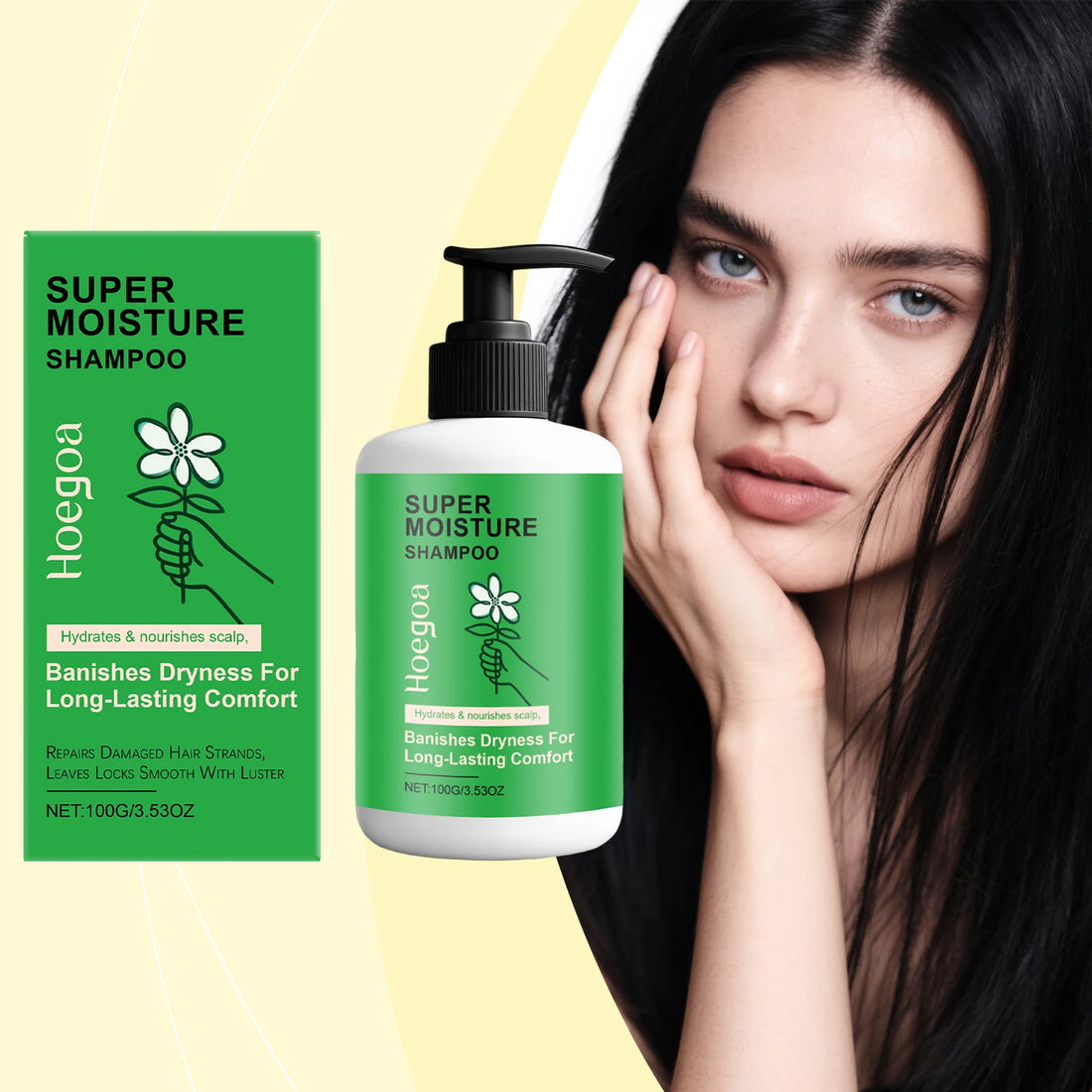 Moisturizing Hair-Care Shampoo - A Shampoo for Cleansing the Scalp, Adding Natural Volume, Nourishing Hair and Enhancing Shine