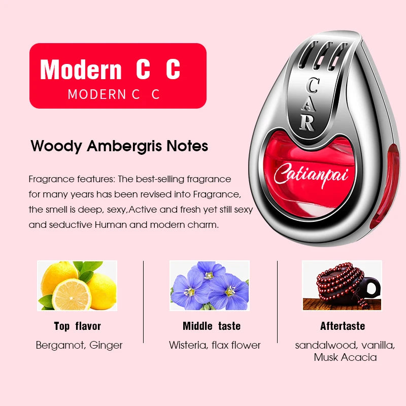 Car Air Freshener Fragrance Car Interior Air Vent Creative Diffuser Lasting Pendant Aromatherapy 