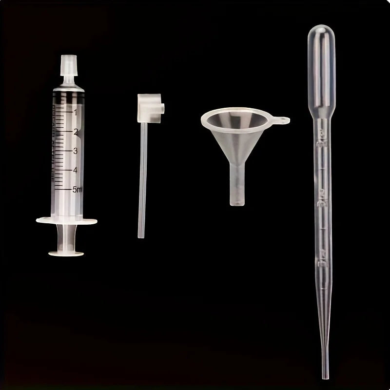 Perfume Supplement Set Funnel, Pipette Dropper &amp; Syringe Kit