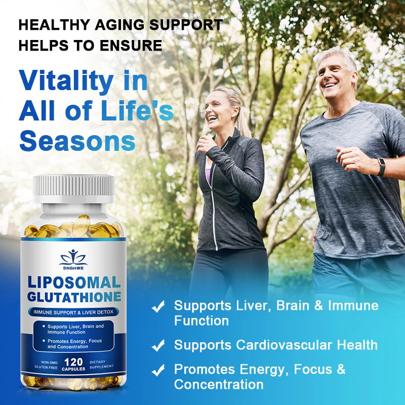1000 mg Glutathione Supplement Maintains Youthful Supports