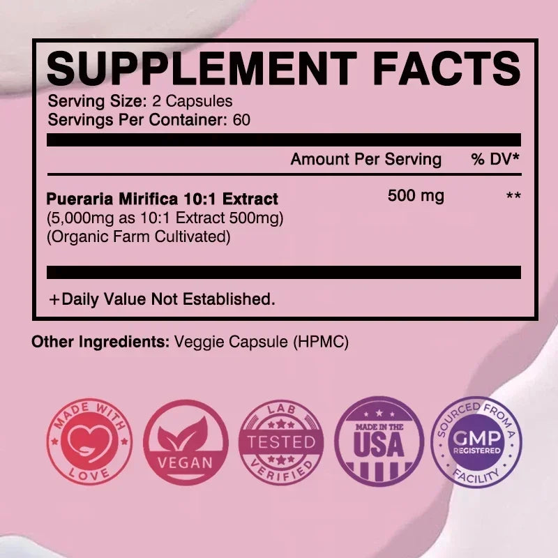 Pueraria Mirifica breast supplement