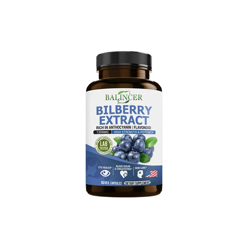 Bilberry Extract Supplements Rich in Antioxidants, Promote