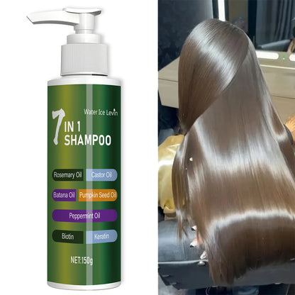 7-in-1 Shampoo Rich in Rosemary Castor Oil Gentle Cleansing 