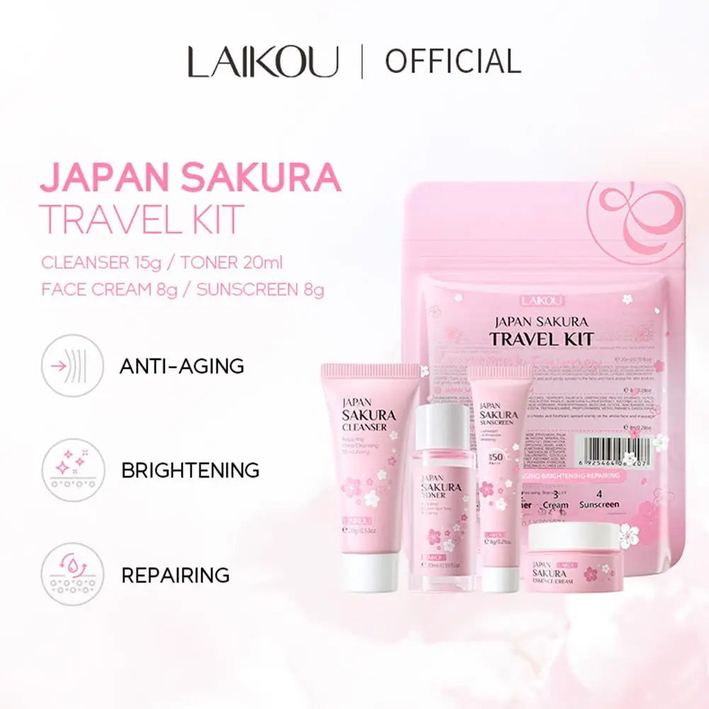 Sakura Skin Care Sets &amp; Kits With Cleanser Serum Eye Cream essence Cream 