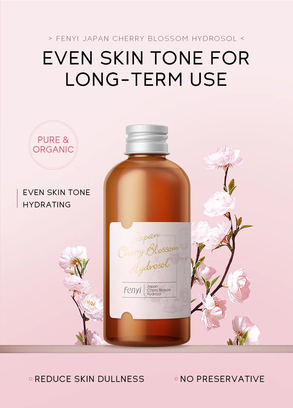 Face Care Sakura Water Nourishing Skin Improve Dullness Facial Toner Hydrating and Moisturizing Toner Face Serum Skincare 100ml