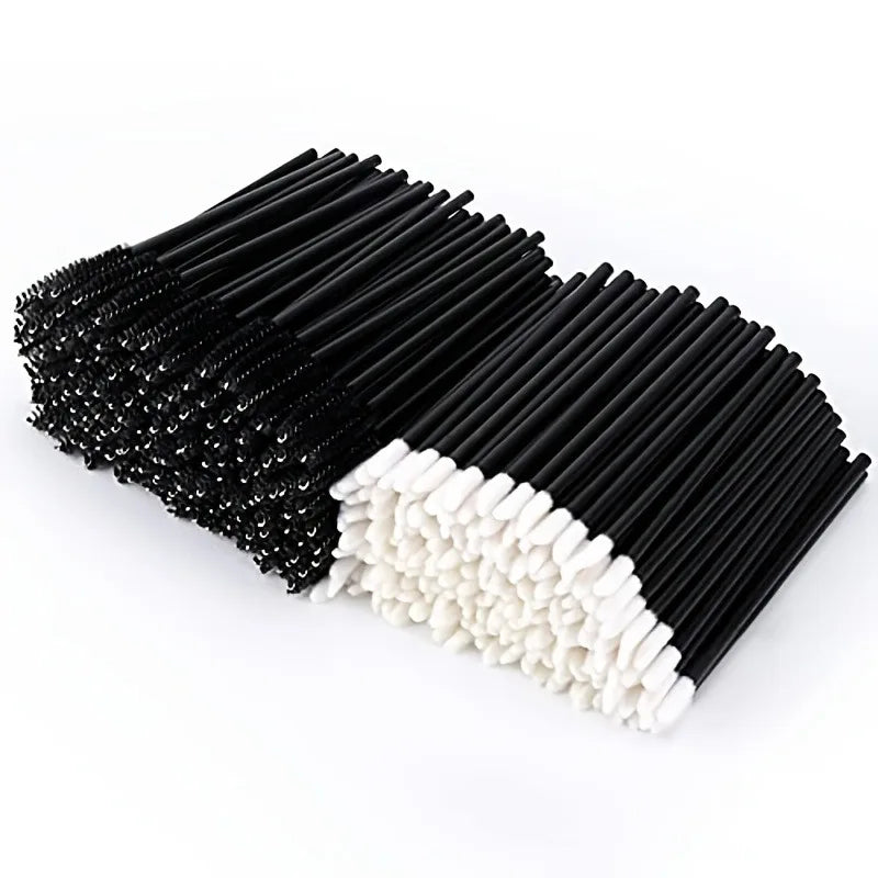 100pcs make up kit Mascara Wands Lip Brushes Disposable