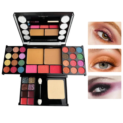 37 Colors Makeup Set Palette Kit Mini Travel Size Eyeshadow Blush Pressed Powder Lipstick Set Korean Cosmetics Women Waterproof
