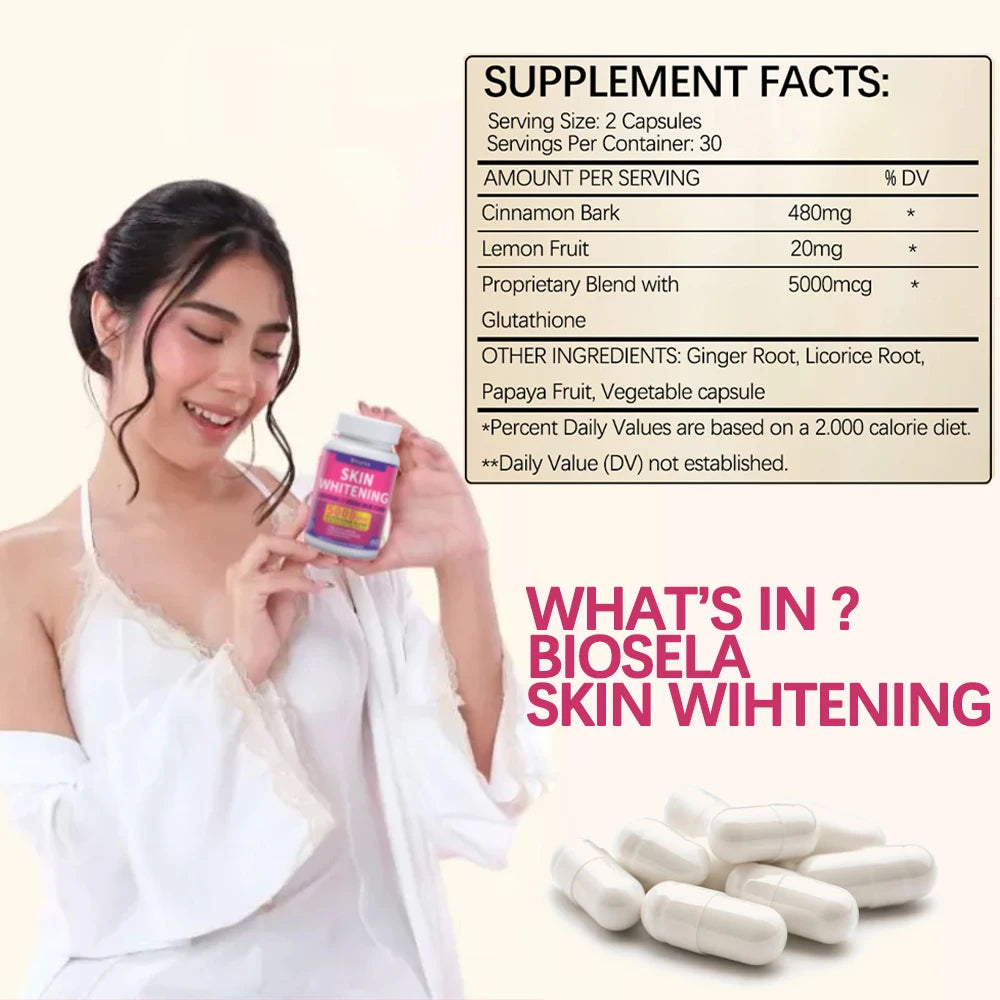  Glutathione Supplement 5000mcg Glutathione Skin Whitening