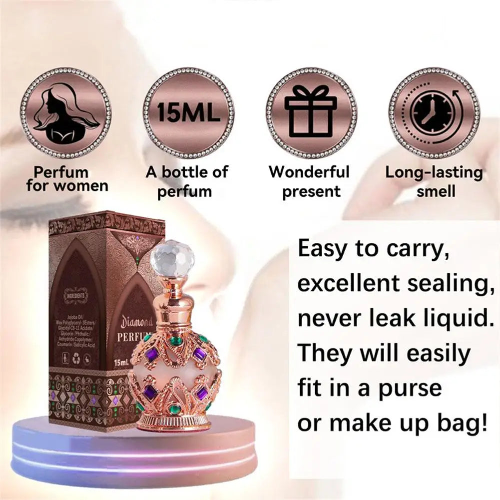 Exotic Arabian Perfume For Women Enchanting Floral Bouquet With Rose