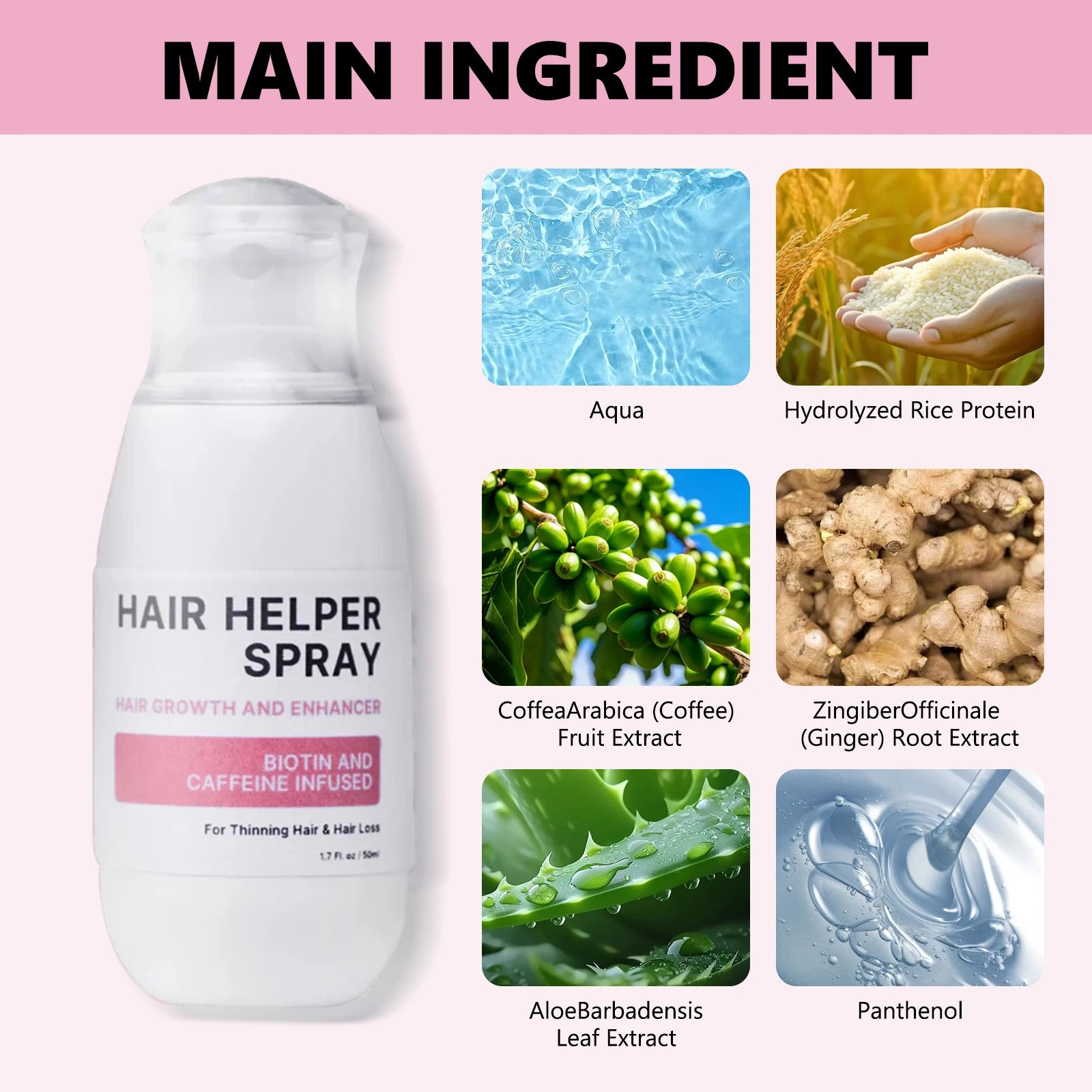 hair nourishing spray for scalp strengthen Hair Follicles