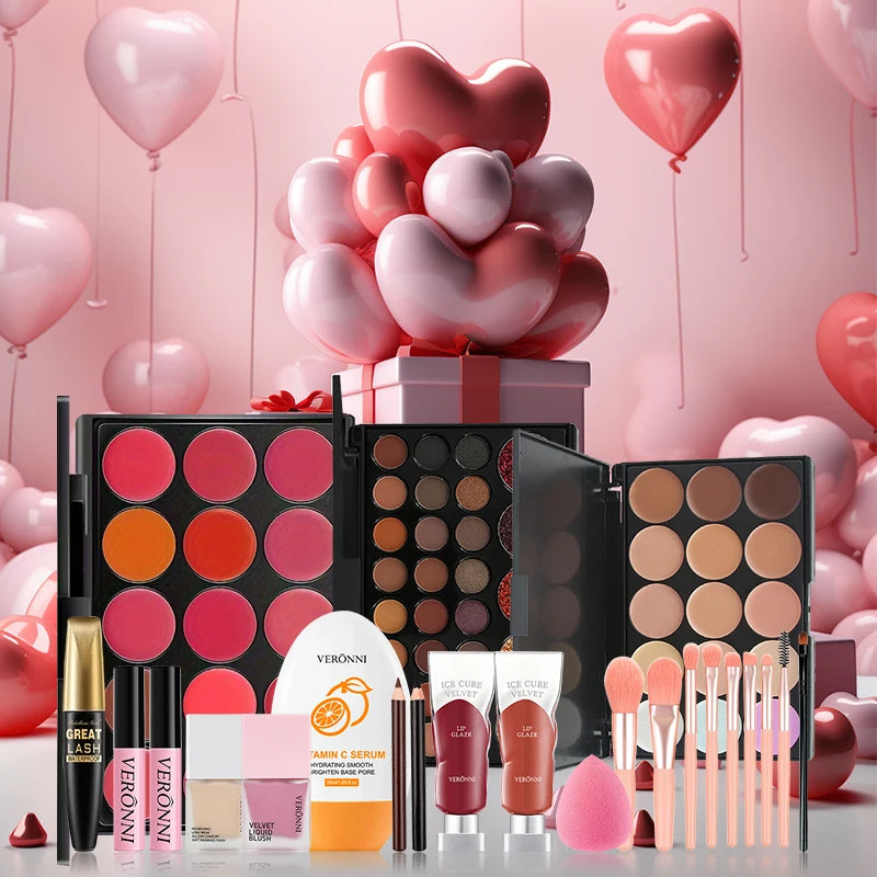 All In One Makeup Kit for Women Full Kit Set for Valentine&