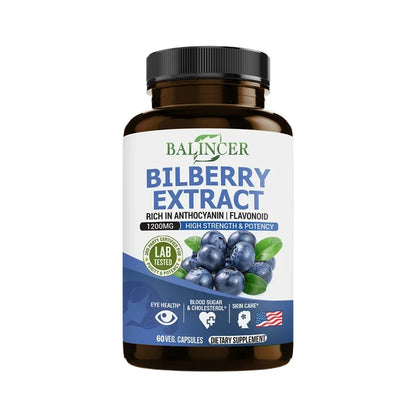 Bilberry Extract Supplements Rich in Antioxidants, Promote