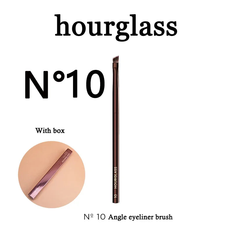hourglass N° 10 angle eyeliner brush with box for precise eye makeup application