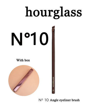 hourglass N° 10 angle eyeliner brush with box for precise eye makeup application