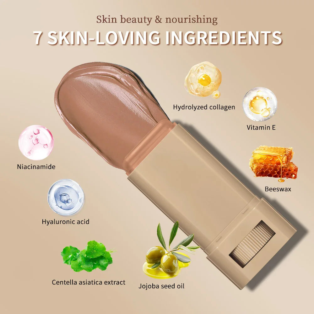 New Balm Serum Boosted Skin Tint Silky Texture Moisturizing Coverage Plumper Even Skin Tone Best Stick Foundation Travel Makeup