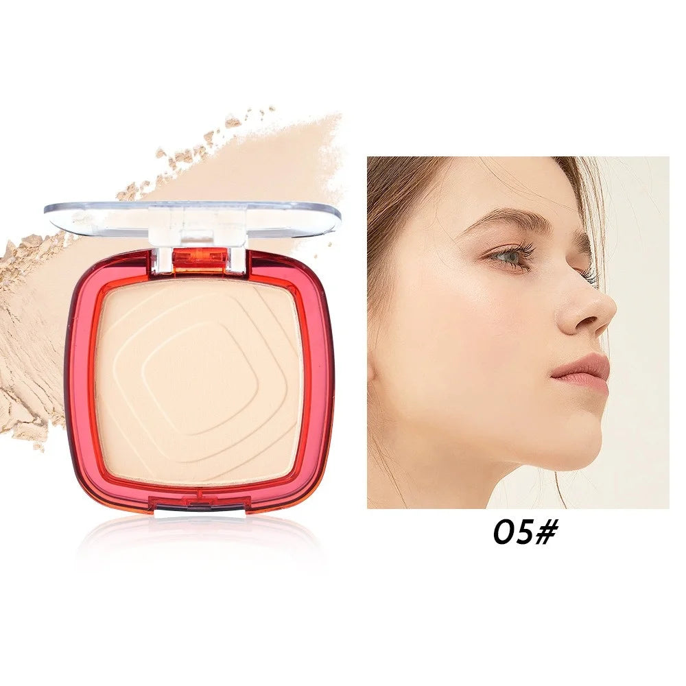 Matte Set Powder Full Coverage Pressed Powder Foundation With Puff Applicator 24H Fresh Wear Weightless Finishing Powder Makeup