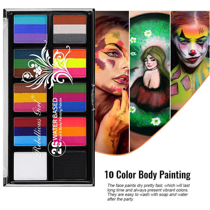 Body Face Painting Kit for Kids Adults10 Color Face Makeup