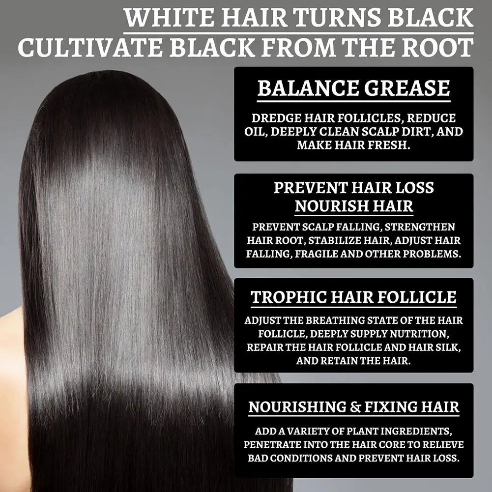 White To Black Hair Oil For Repairing From White To Black 