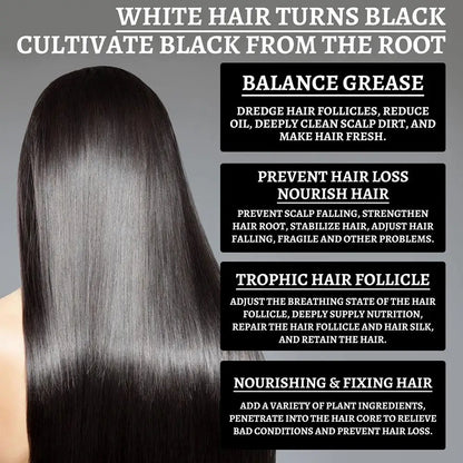 White To Black Hair Oil For Repairing From White To Black 