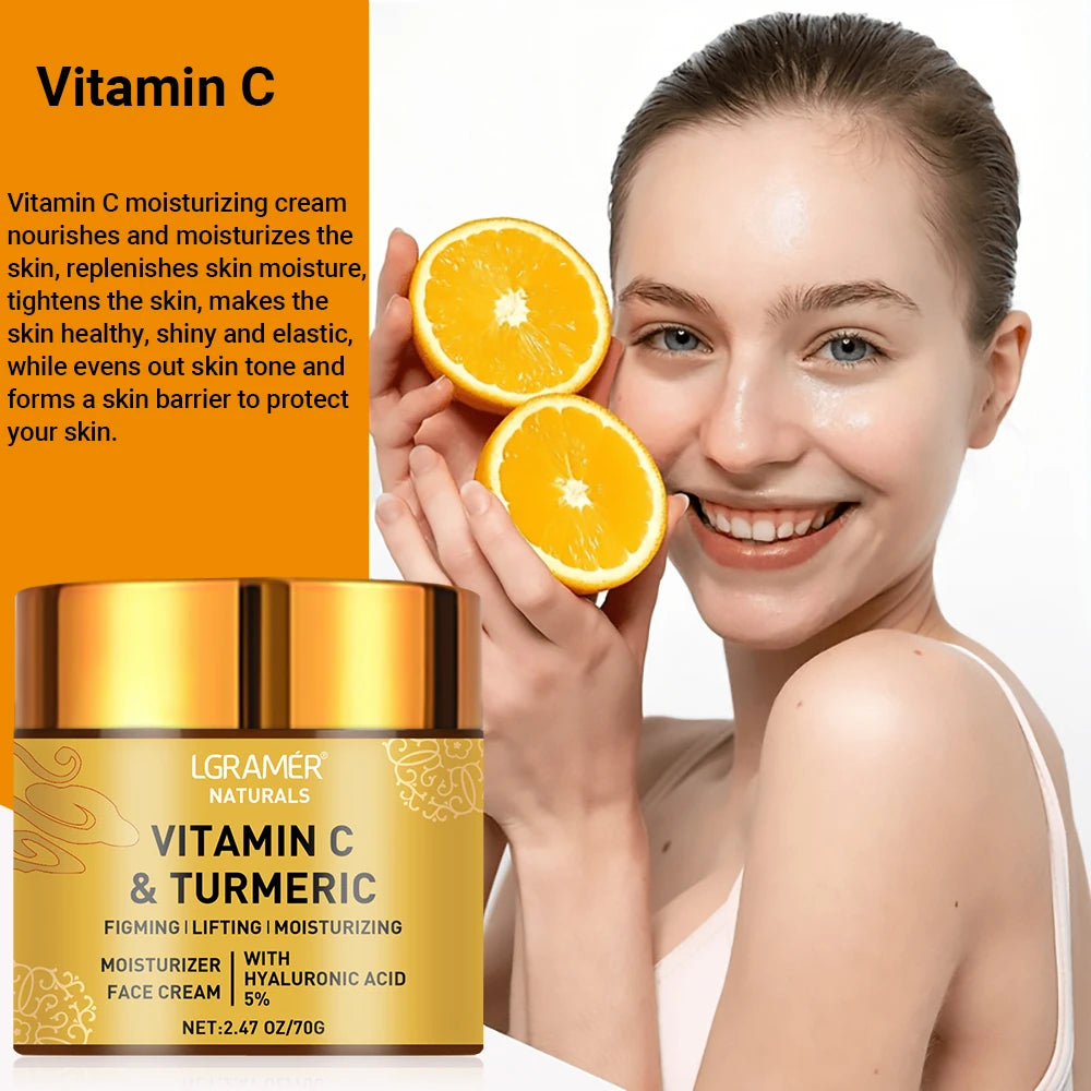 Turmeric Vitamin C cream Retinol Moisturizing Hyaluronic