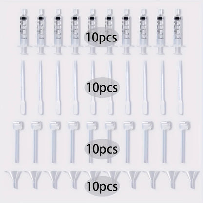 Perfume Supplement Set Funnel, Pipette Dropper &amp; Syringe Kit