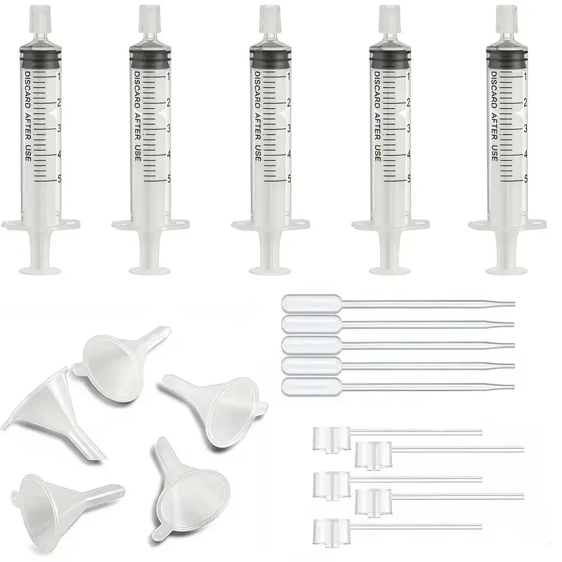 Perfume Supplement Set Funnel, Pipette Dropper & Syringe Kit