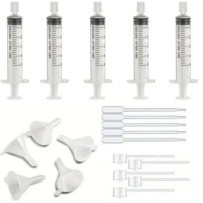 Perfume Supplement Set Funnel, Pipette Dropper &amp; Syringe Kit